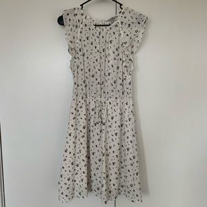 H&M Black and White Floral Dress